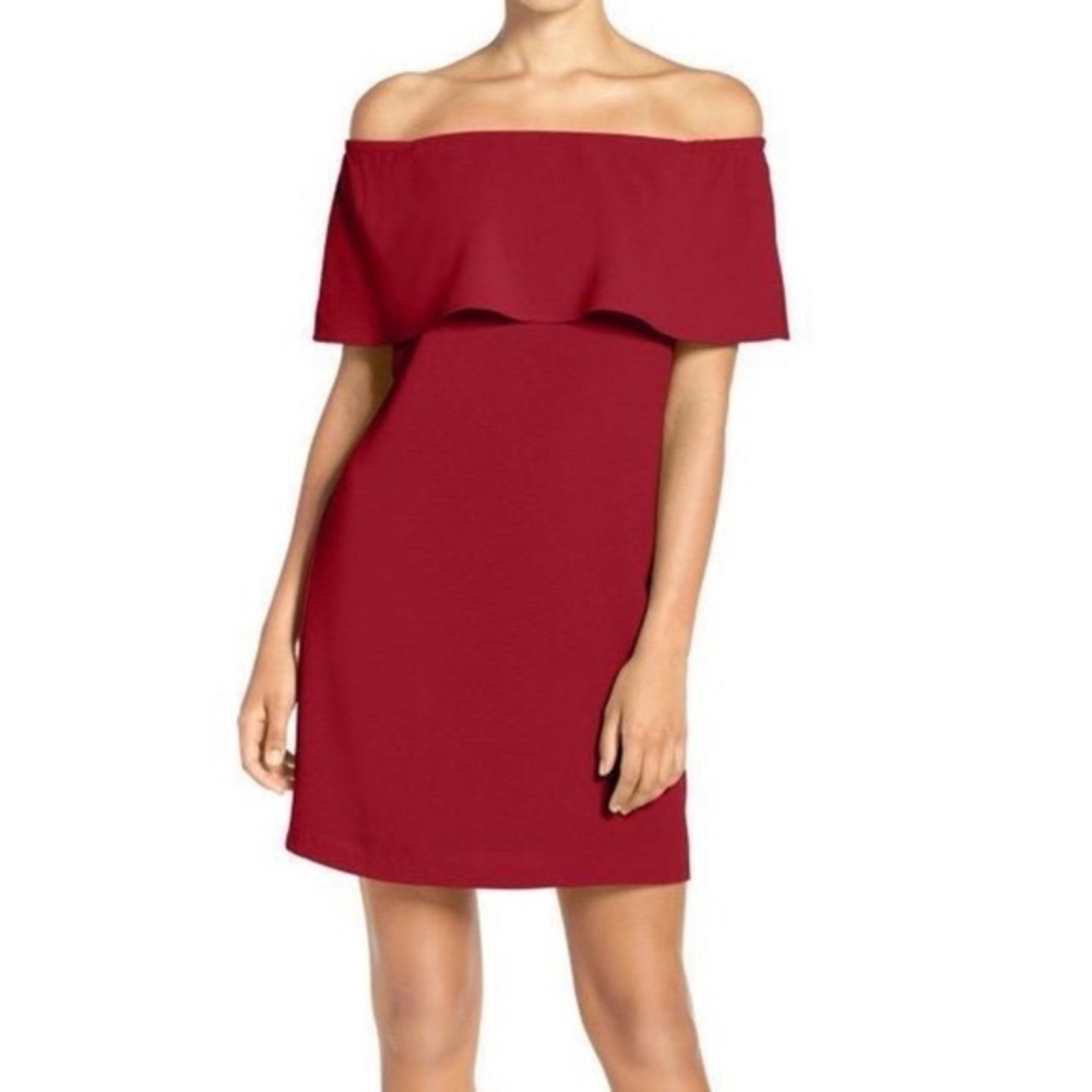Charles Henry Off the Shoulder Dress